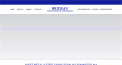 Desktop Screenshot of brideausheetmetal.com