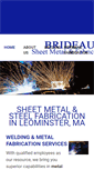Mobile Screenshot of brideausheetmetal.com